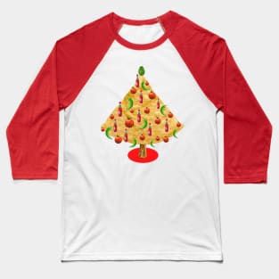 Spicy CHIPMas Tree - Jalapeno, Tomato, Peppers, and Avocado Baseball T-Shirt